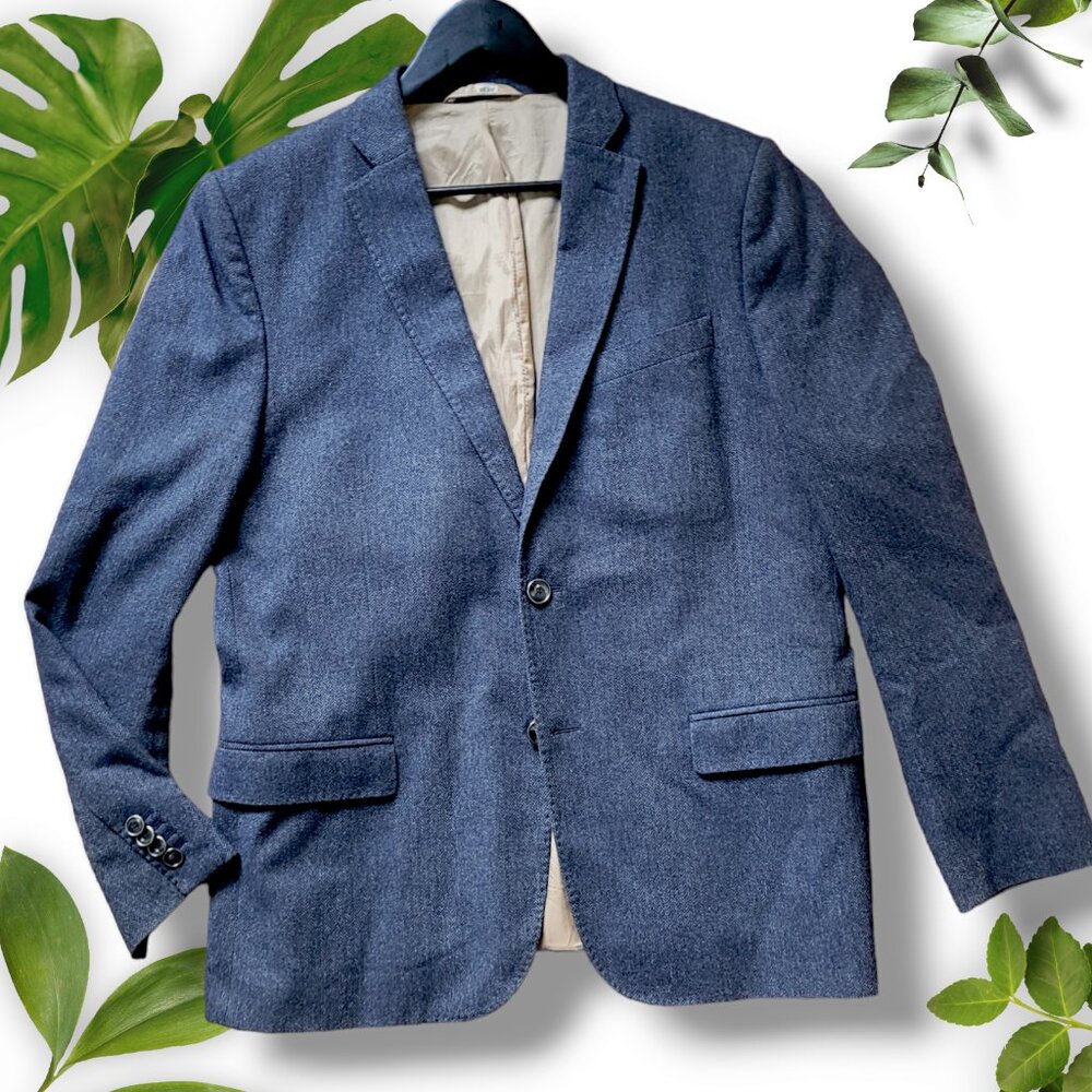 J. Lindeberg Wool-Blend "Hopper Soft" Blazer Slim Fit, sz 44R (EU54R)